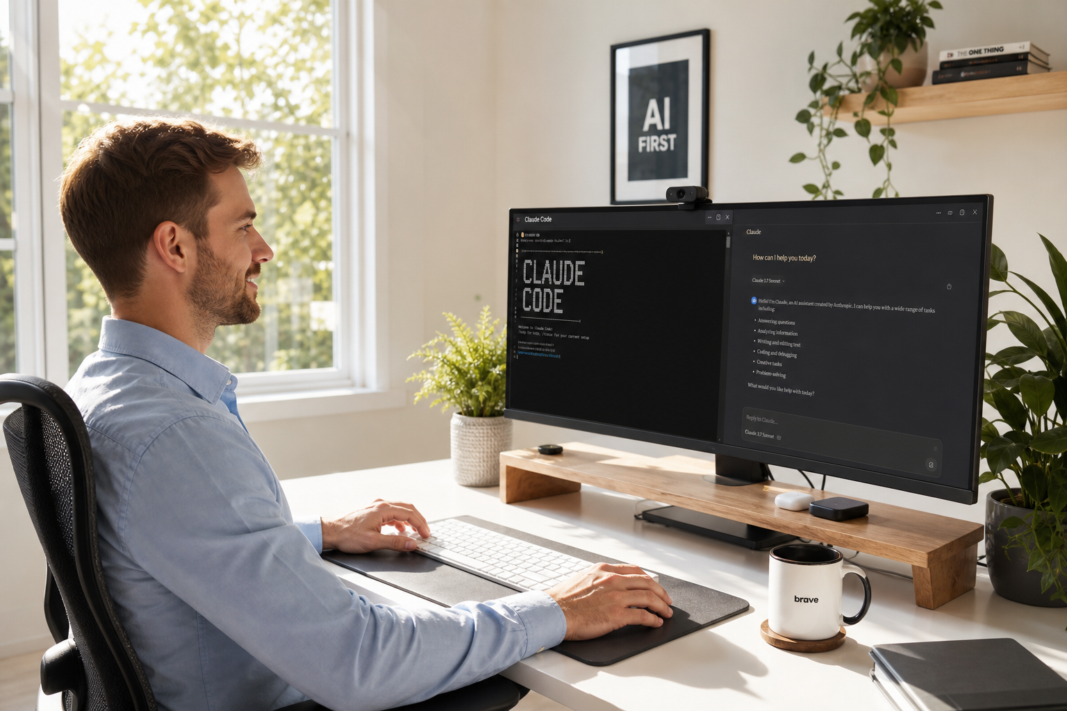 Developer learning Claude Code